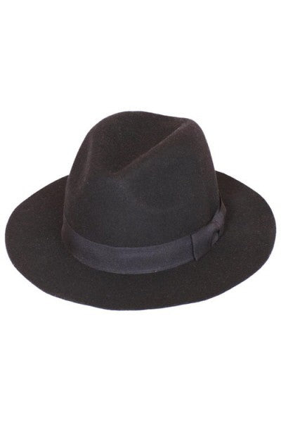 Black Panama Hat – Elizabeth's Boutique - Main Image