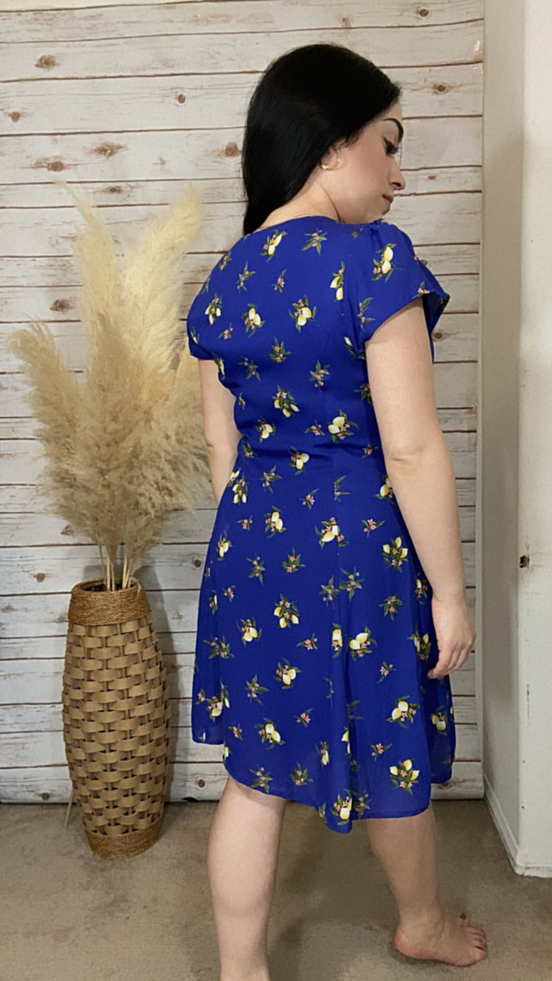 Vanessa Royal Blue Floral Dress Elizabeth's Boutique Vanessa Royal Blue Floral Dress Elizabeth's Boutique