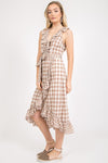 Marla Ruffled Plaid Midi Dress - Elizabeth's Boutique 