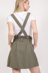 Olive Skirt Overall - Elizabeth's Boutique 