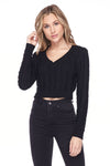 Take Me Back Cropped Pullover Sweater Top - Elizabeth's Boutique 