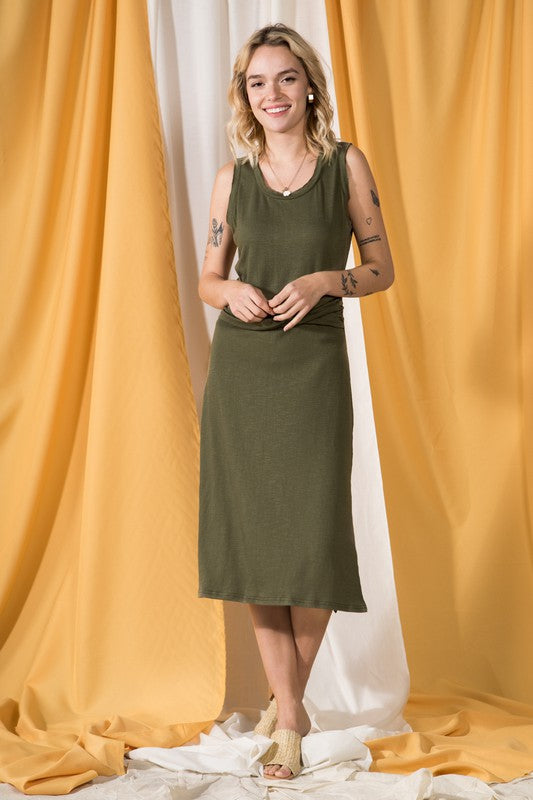 Olive Midi Dress Elizabeth's Boutique Olive Midi Dress Elizabeth's Boutique