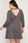 Carey Leopard Dress Plus Size Dress - Elizabeth's Boutique 