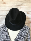 Black Panama Hat - Elizabeth's Boutique 