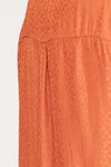 Animal Print Rust Orange Long Sleeve Button Down Top