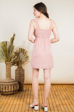 Blush Pink Ditsy Floral Printed Mini Dress