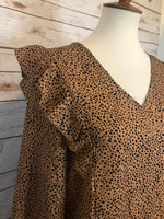 Julissa Leopard Long Sleeve Top - Elizabeth's Boutique 