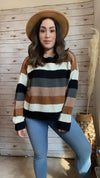 In Love With Fall Colorblock Pullover - Elizabeth's Boutique 