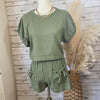 Meant To Be Olive Two Piece Set