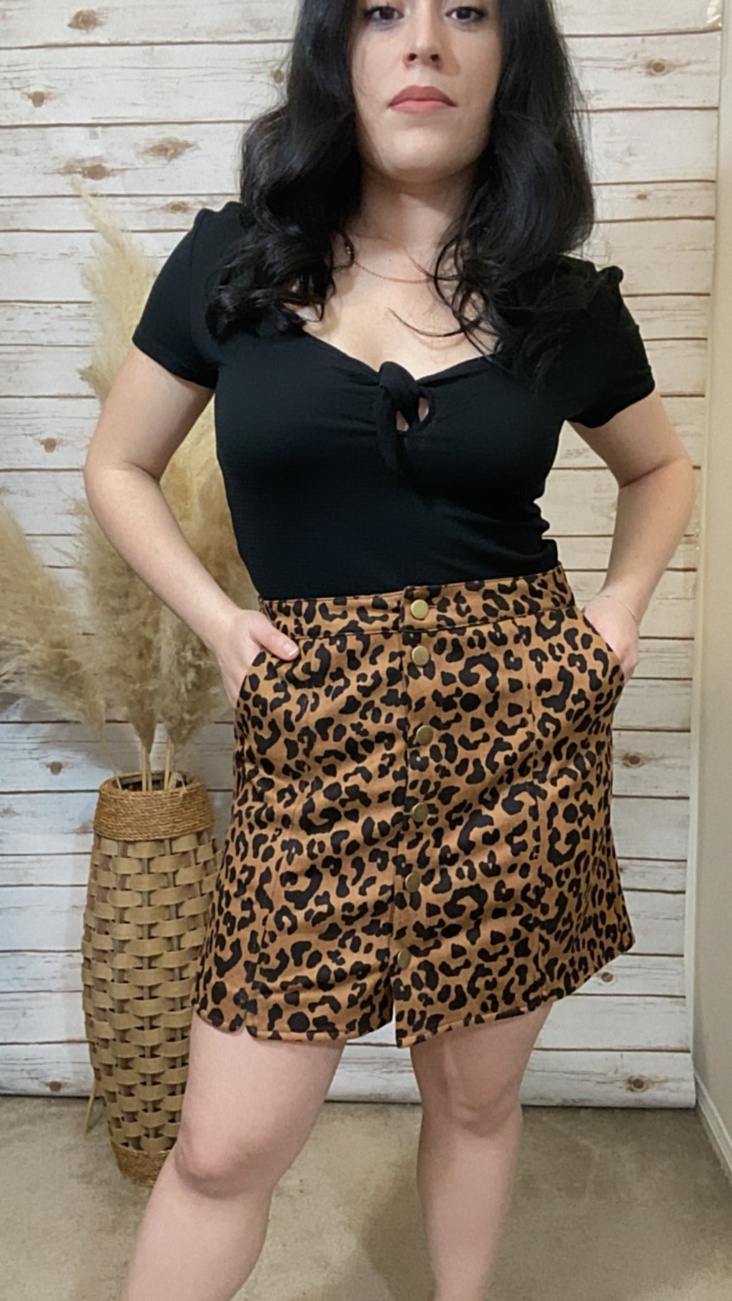 Slay All Day Leopard Animal Print Skirt - Elizabeth's Boutique 