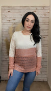 Rosalie Sheer Knit Pullover - Elizabeth's Boutique 