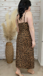 Alyssa Leopard Print Corduroy Dress - Elizabeth's Boutique 