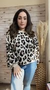 She's In Charge Animal Print Pullover - Elizabeth's Boutique 