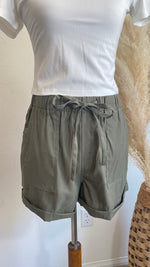 Olive Woven Shorts